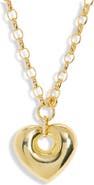 ARGENTO VIVO Puffy Heart Pendant Necklace
