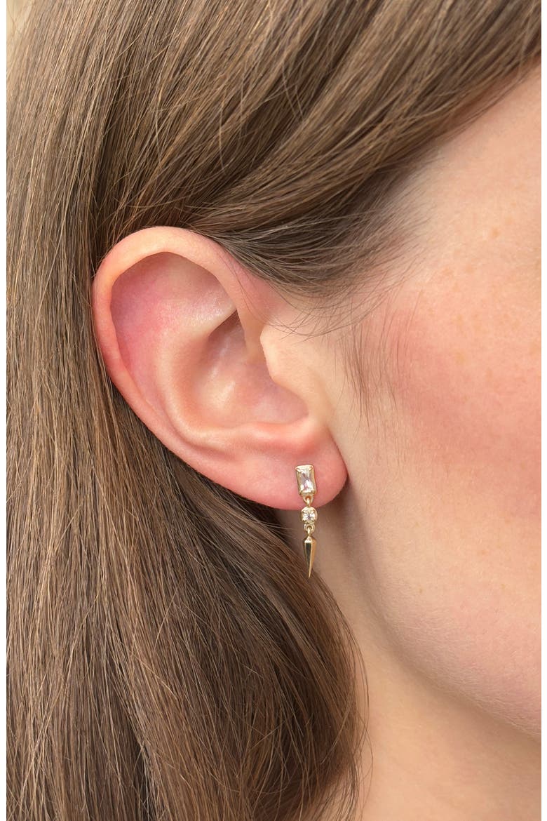 Melia Carr Dagger Earrings, Alternate, color, YELLOW GOLD
