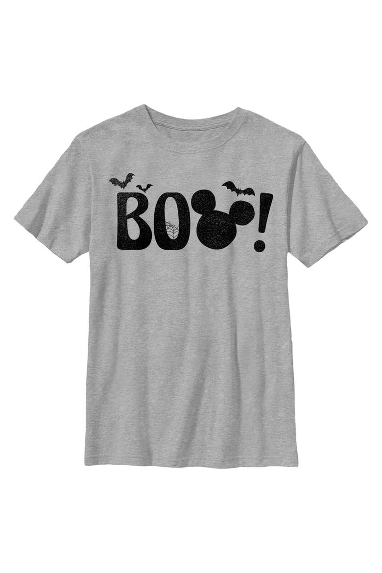 Boy's Disney Halloween BOO T-Shirt, Main, color, Athletic Heather