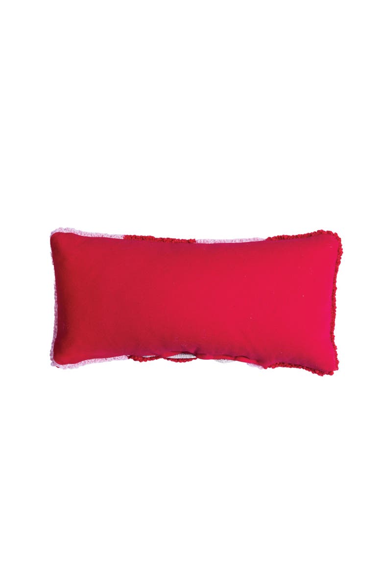 C&F Home Hugs & Kisses Valentine's Day Hooked Mini Accent Pillow 6" x 12", Alternate, color, Red