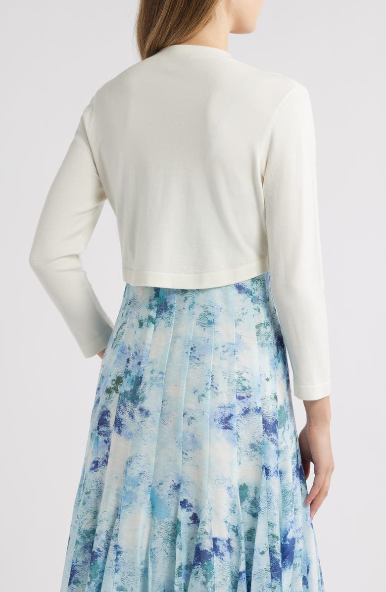 Kay Unger Kelly Embellished Cardigan, Alternate, color, Ivory