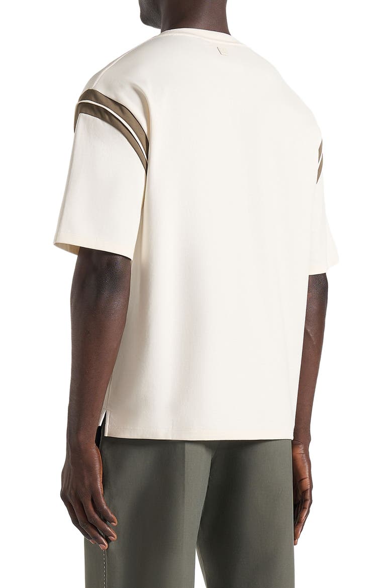 Georges Varsity Cotton T-Shirt, Alternate, color, Cream
