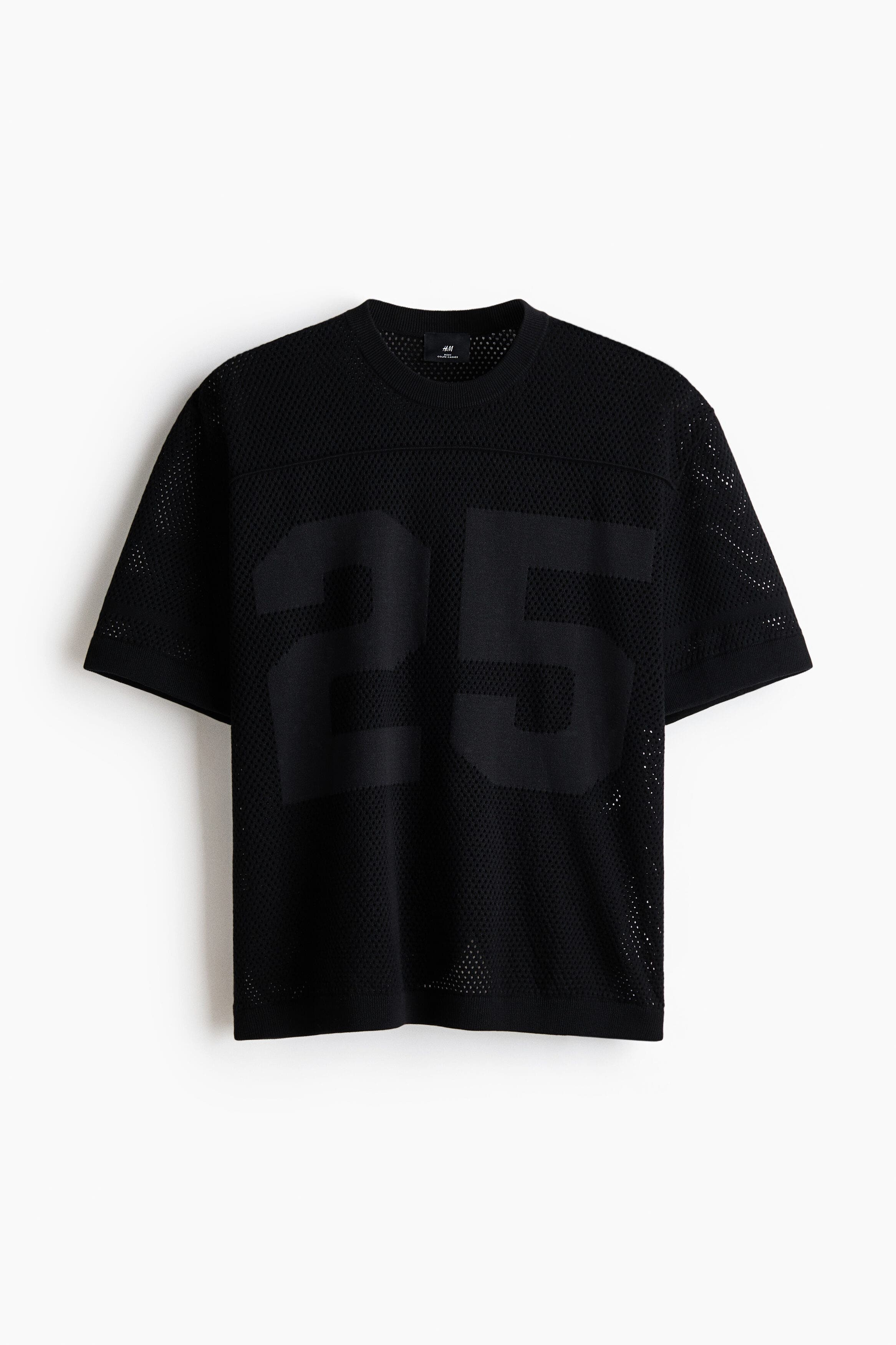 Relaxed Fit Boxy Mesh T-shirt