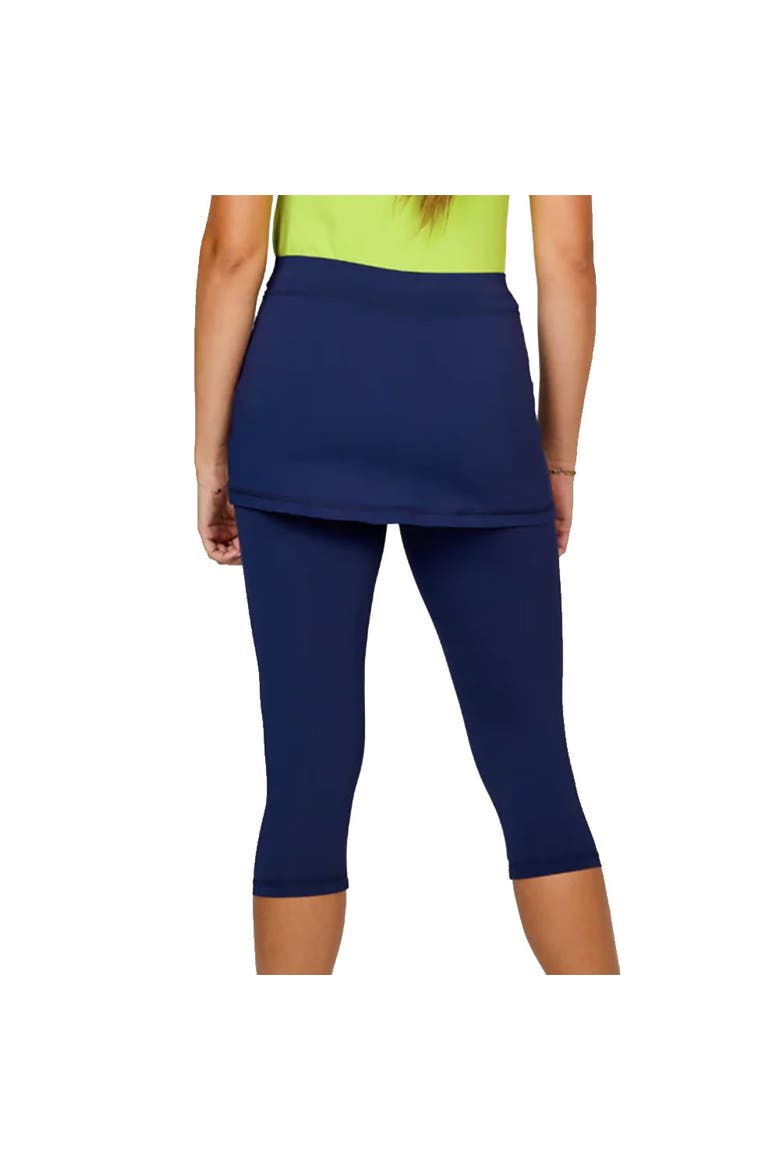 UV Staples Abaza 13in Womens Tennis Skirt with Capri Leggings, Alternate, color, Navy