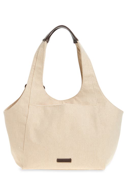 Shop Lucky Brand Pria Canvas Tote Bag In Natural