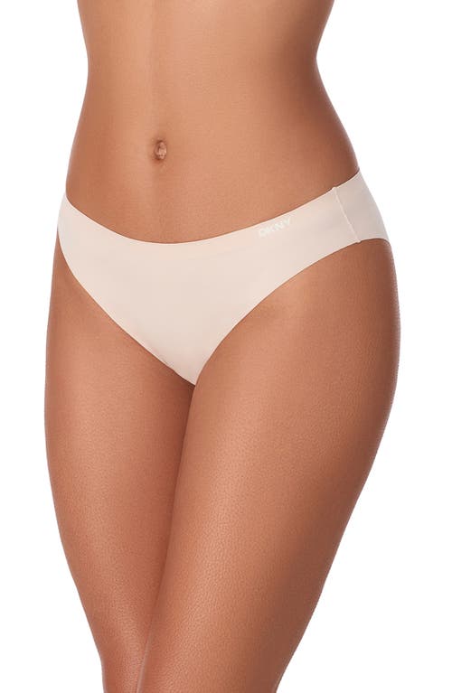 Dkny Laser Cut Bikini In Black/sand/black