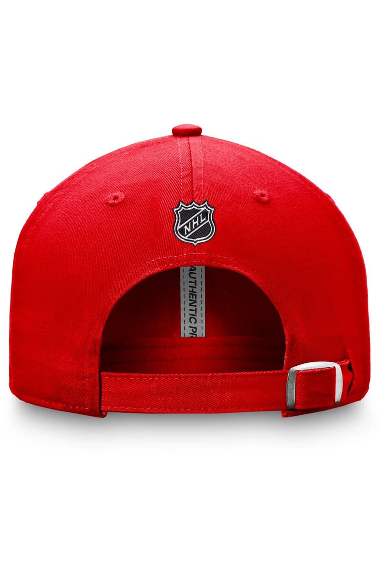 Men's Fanatics Branded Red Columbus Blue Jackets Authentic Pro Rink Adjustable Hat, Alternate, color, Red