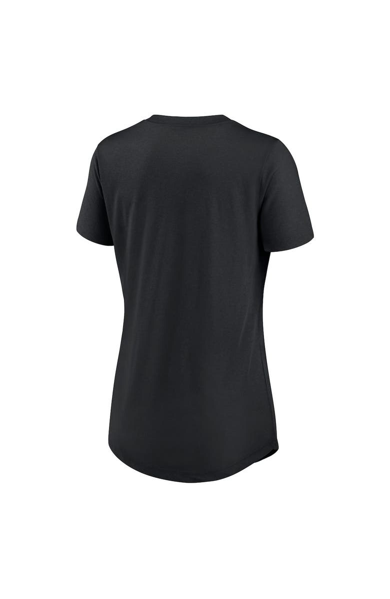 Nike Women's Nike Black Chicago White Sox Side Cinch Fashion Tri-Blend Performance T-Shirt, Alternate, color, 
