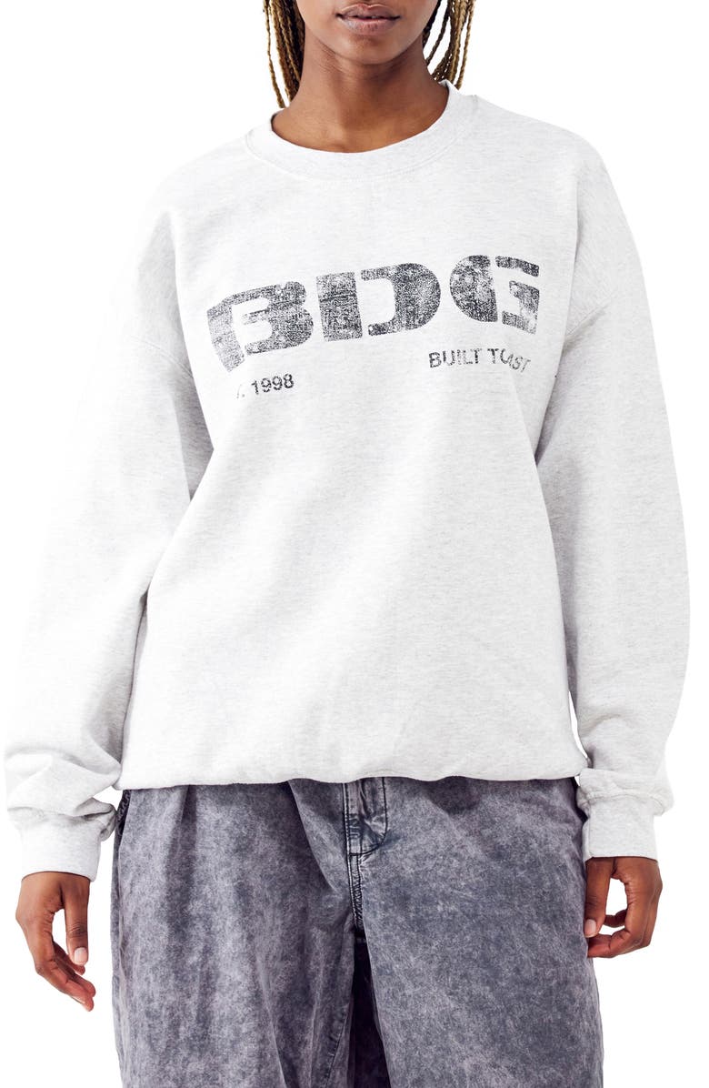 BDG Urban Outfitters Stencil Logo Graphic Sweatshirt, Main, color,