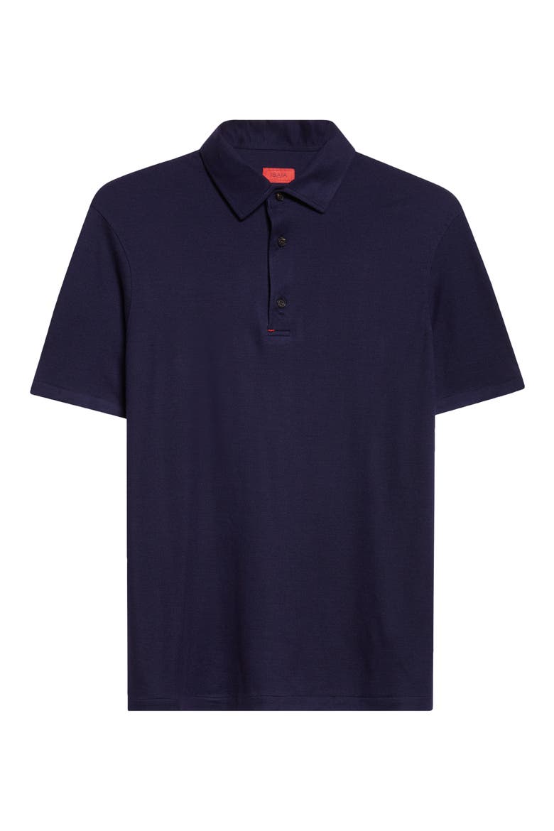 Wool Piqué Polo, Alternate, color, BLUE