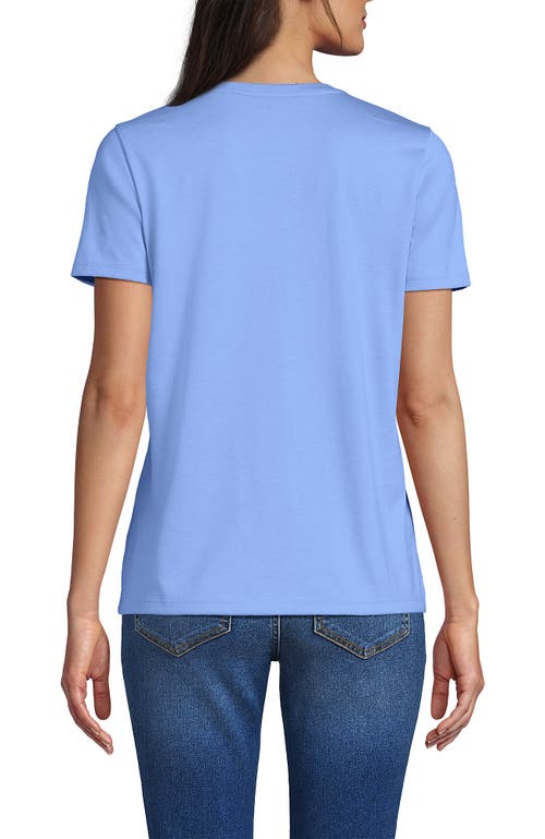 Lands' End Relaxed Supima Cotton Crew Neck T-shirt In Blue