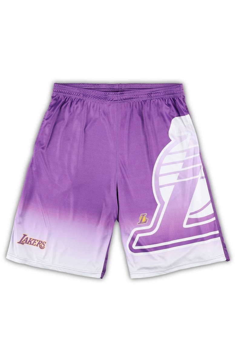 FANATICS Men's Fanatics Branded Purple Los Angeles Lakers Big & Tall Graphic Shorts, Main, color, Purple