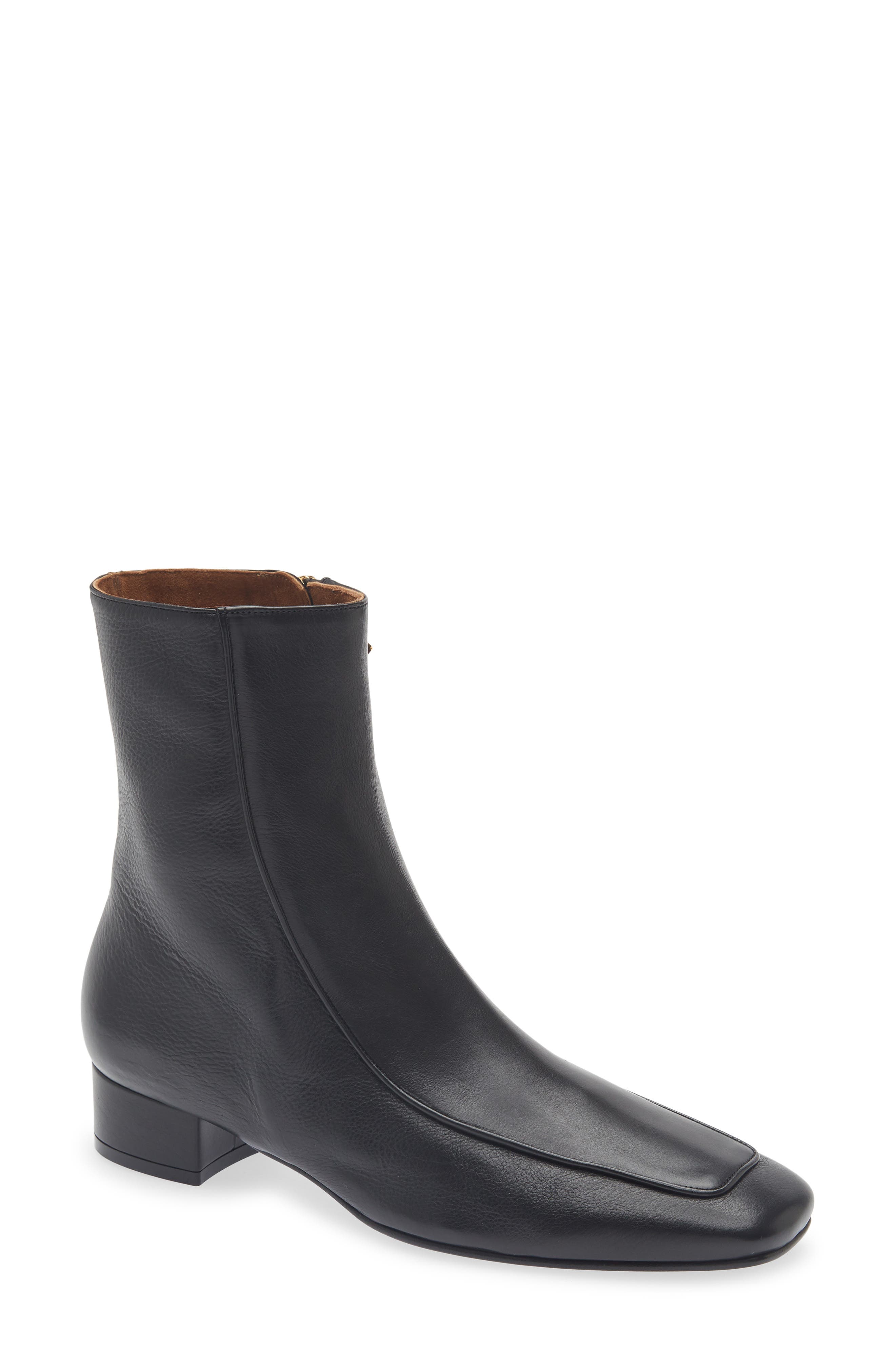 Shadow Ban Bootie, Main, color, SOFT CALF BLACK
