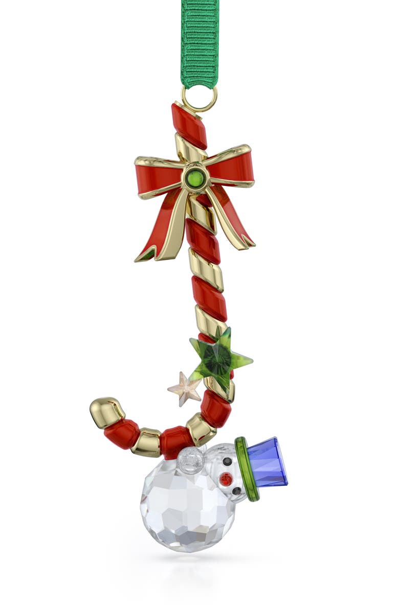 Swarovski Holiday Cheers Dulcis Candy Cane Crystal Ornament, Main, color, Multicolored