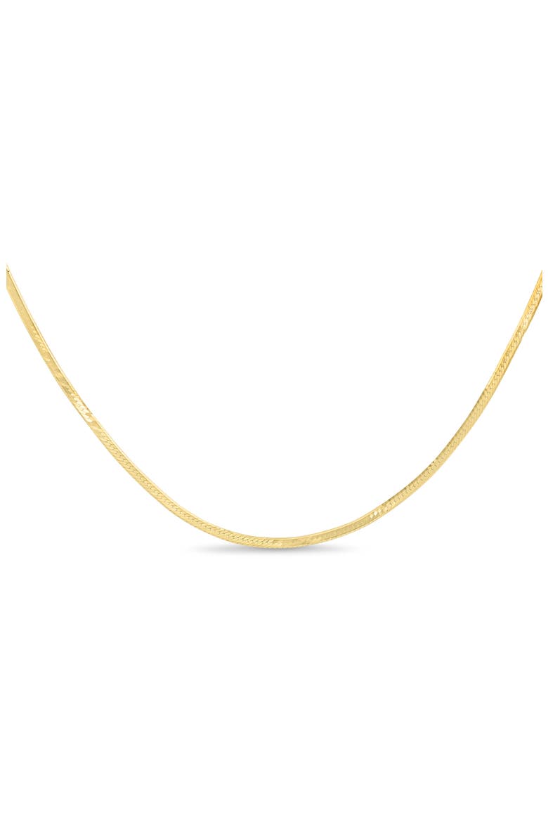 14K Gold 1mm Herringbone Chain Necklace, Alternate, color, 14K YELLOW GOLD