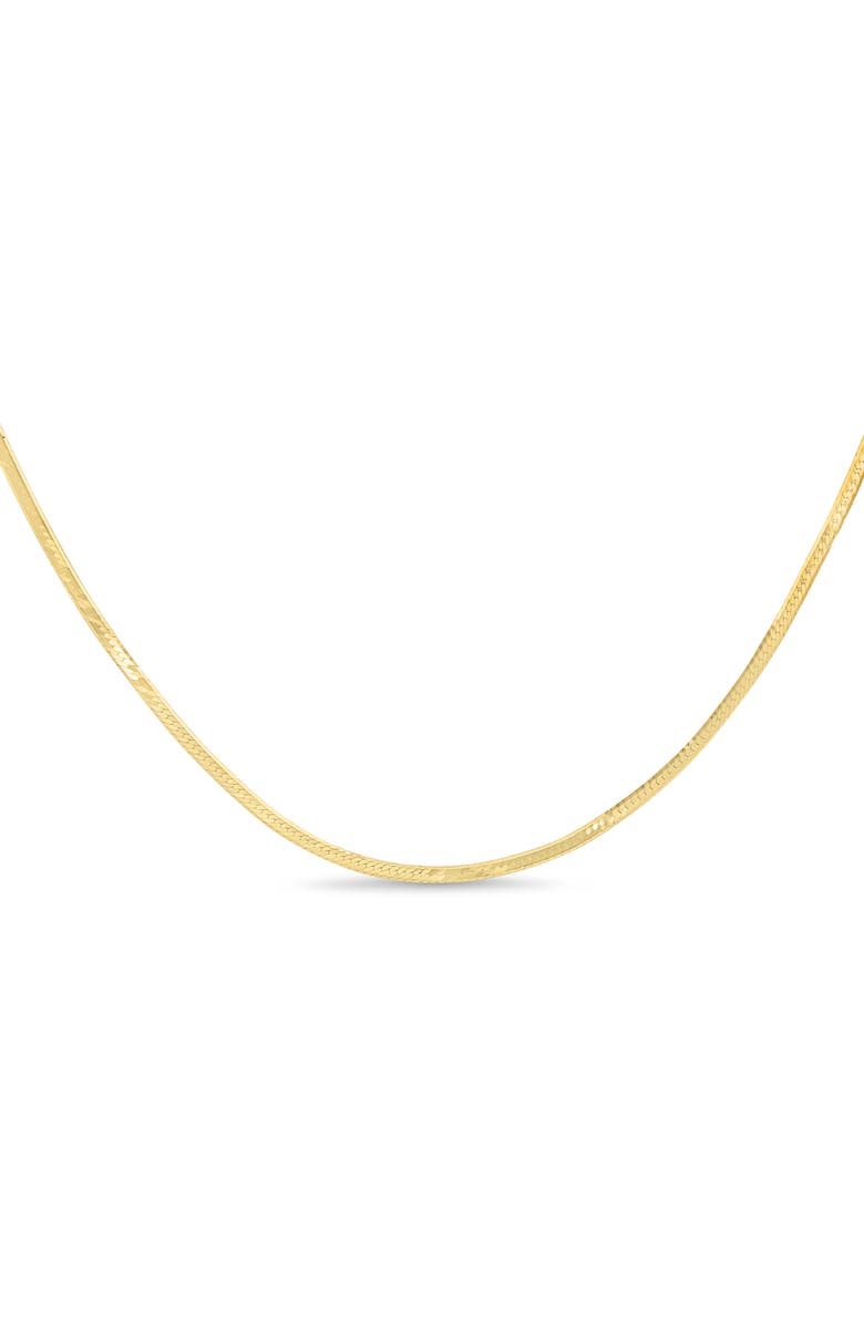 Bony Levy 14K Gold 1mm Herringbone Chain Necklace, Alternate, color, 14K Yellow Gold