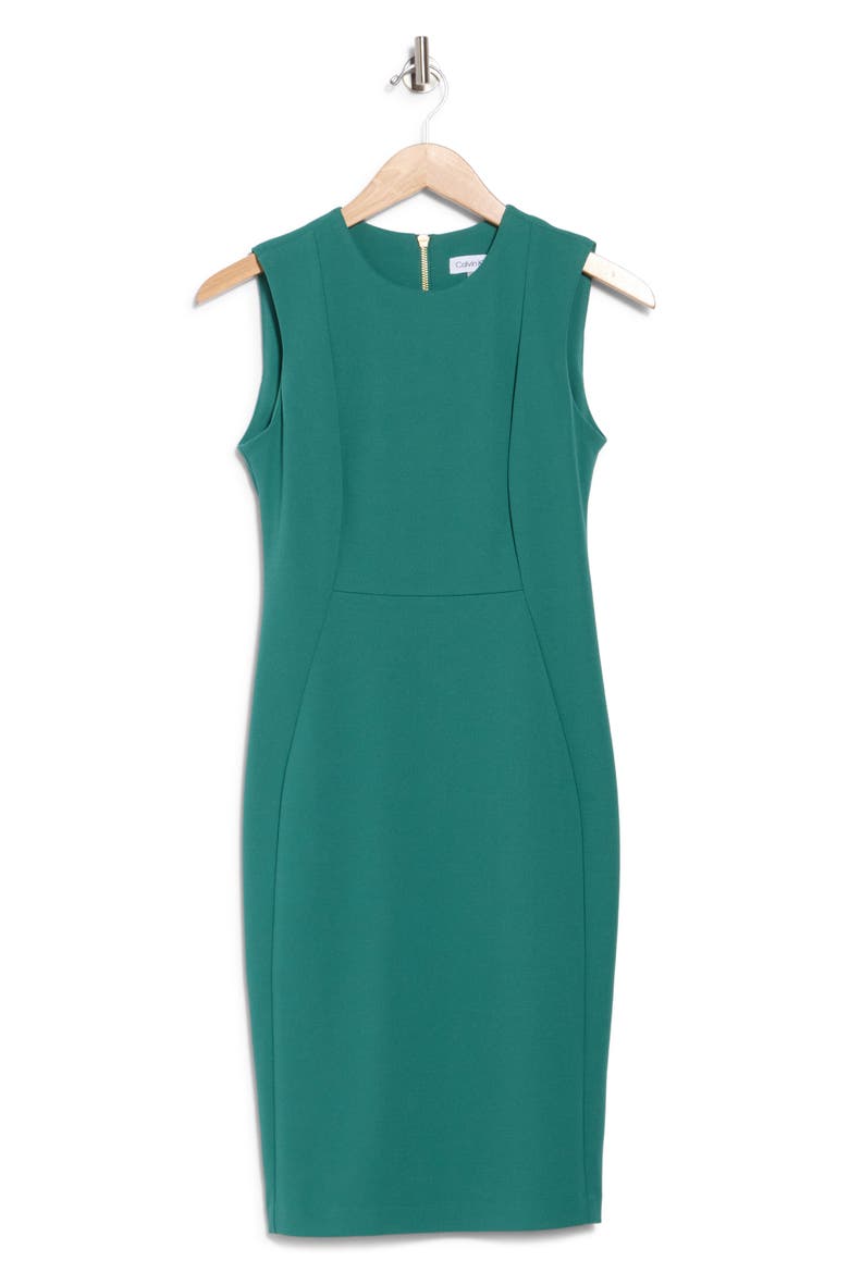 Sleeveless Sheath Dress, Alternate, color, SEQUOIA