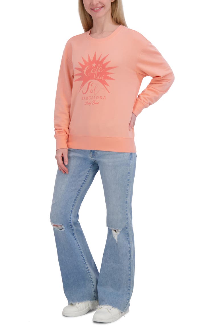 Graphic Sweatshirt, Alternate, color, PAPAYA PUNCH