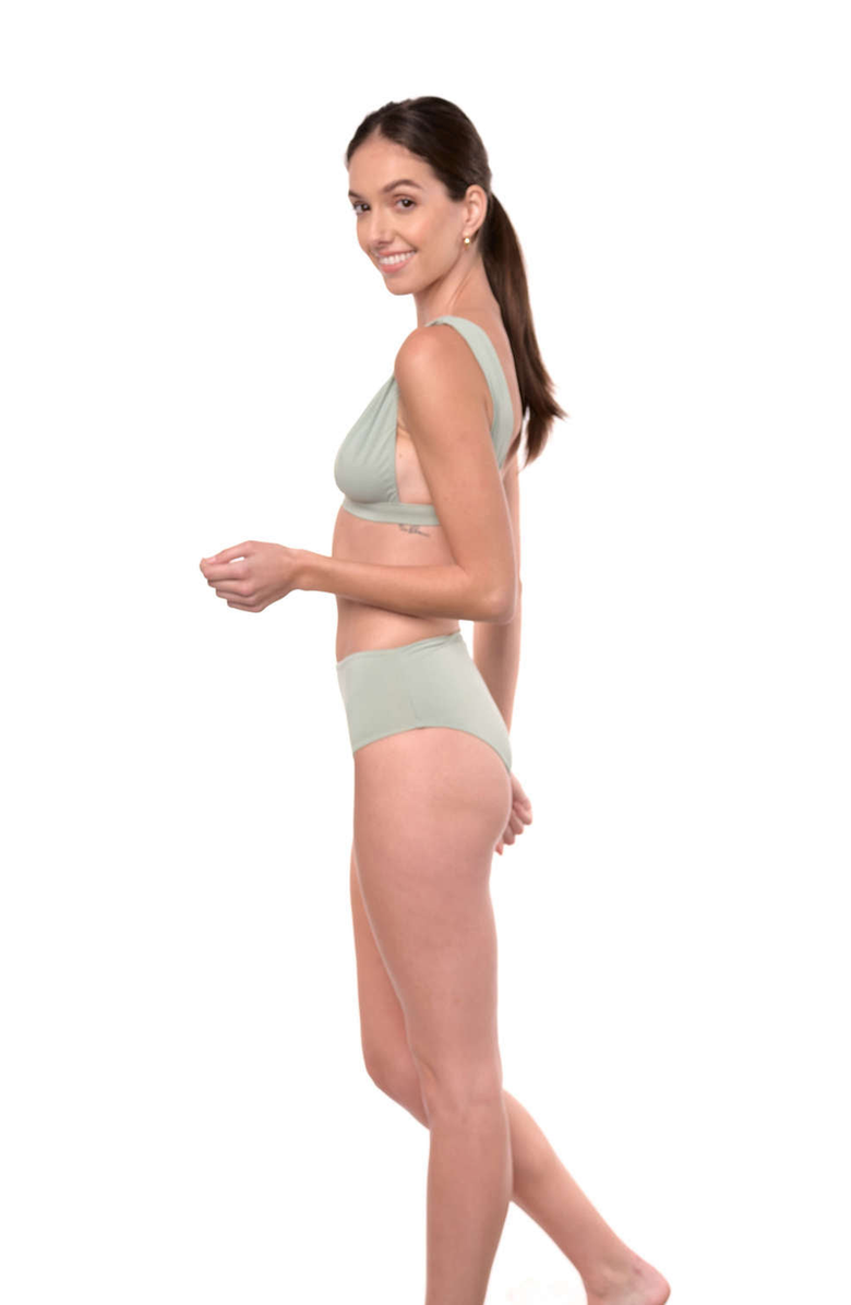 Sauipe Natalie Bikini Top, Alternate, color, Sage Green