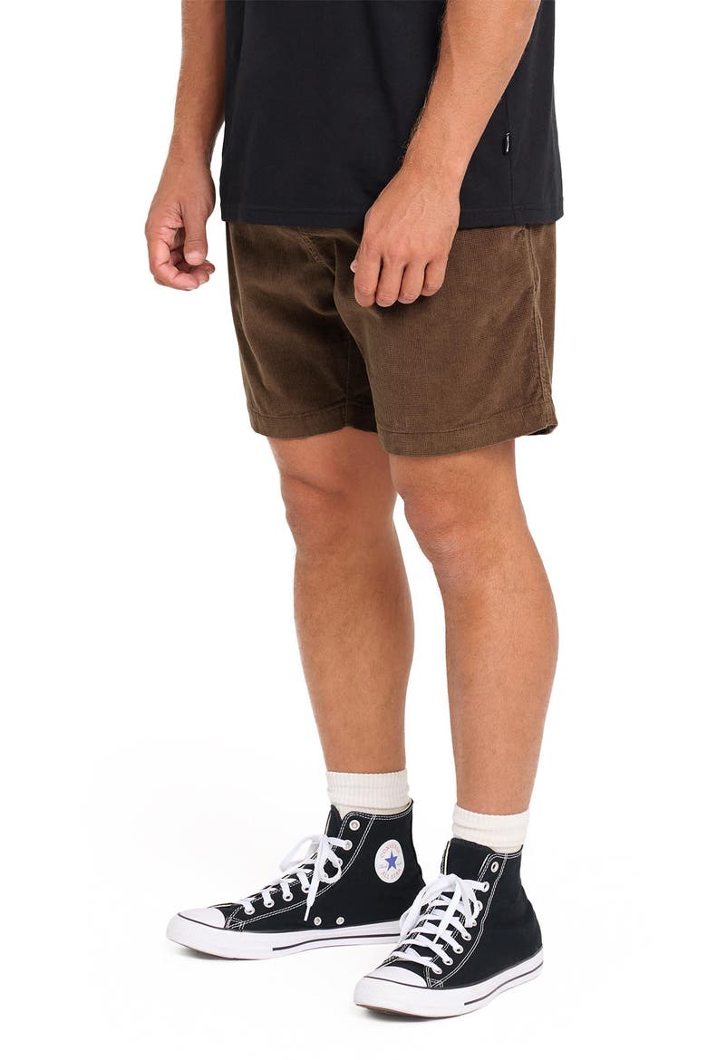Larry Layback Cotton Corduroy Shorts, Alternate, color, CARAFE