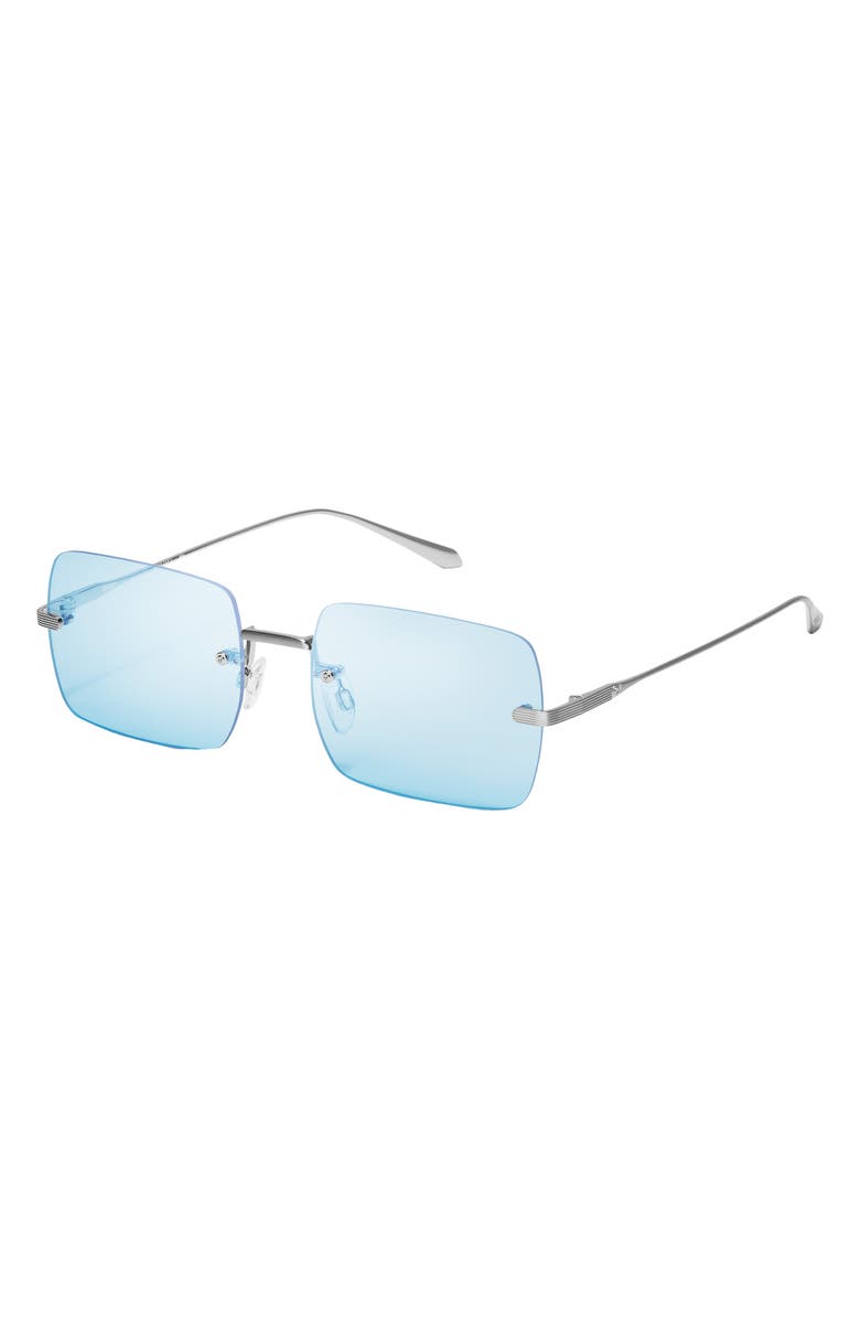 QUAY TTYL Rimless 57mm Squre Sunglasses, Alternate, color,