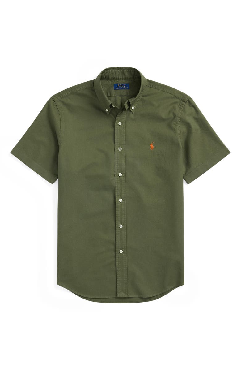 Polo Ralph Lauren Short Sleeve Button-Down Shirt, Alternate, color, 