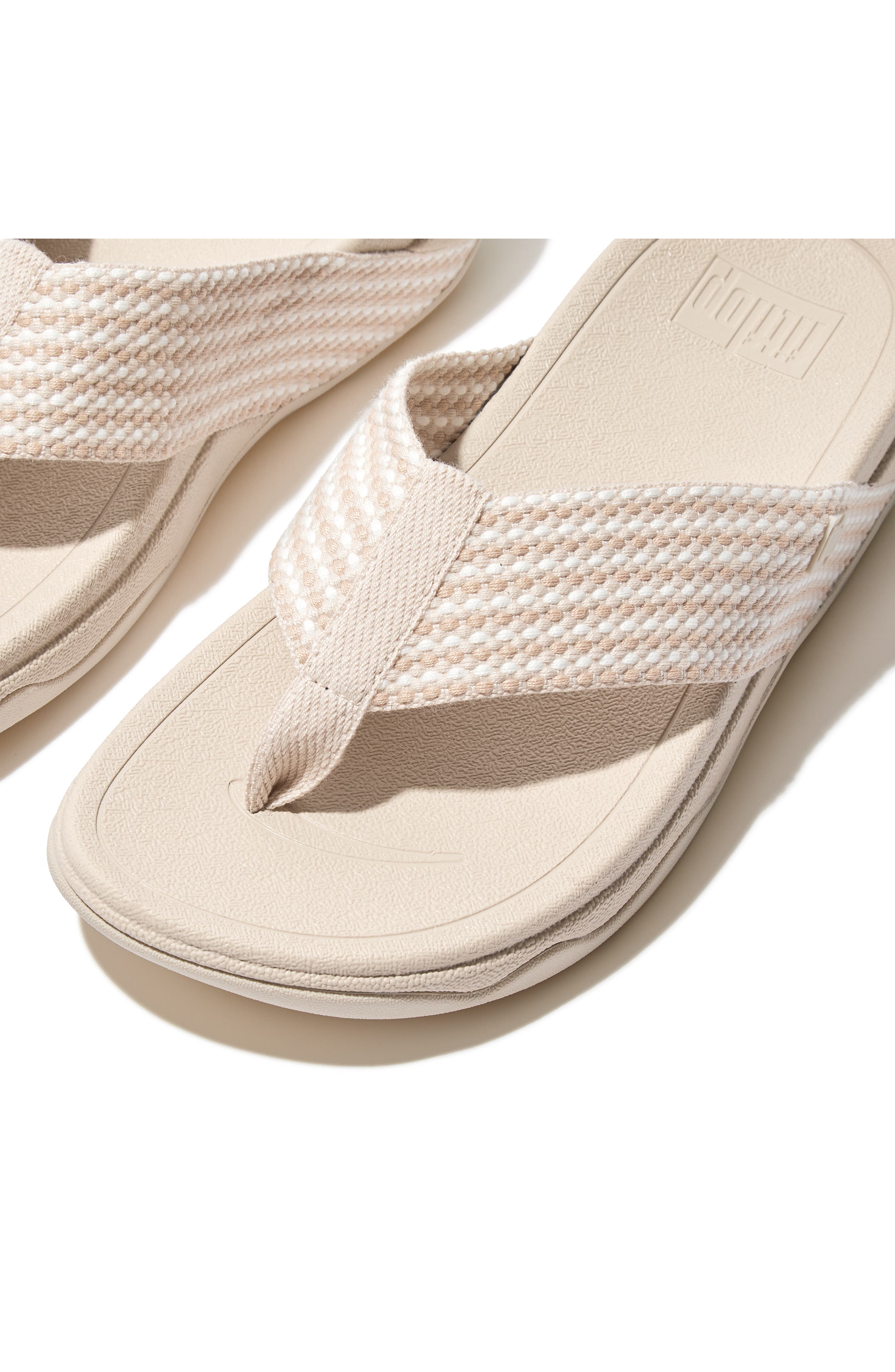 FitFlop Surfa<sup>™</sup> Flip Flop, Alternate, color, Stone Beige Mix