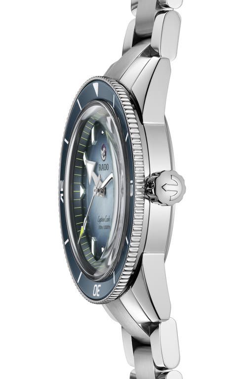 Rado Men's Swiss Automatic Captain Cook Stainless Steel Bracelet Watch 42mm In Metallic