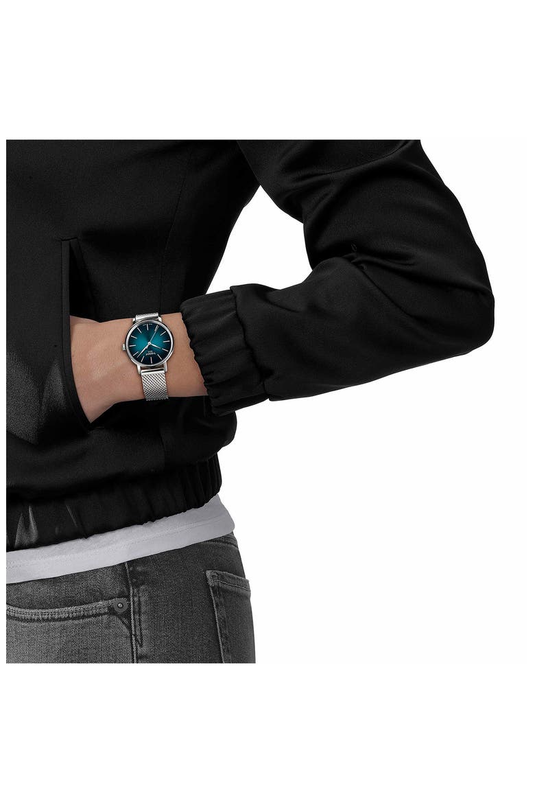 Everytime Mesh Strap Watch, 34mm, Alternate, color, GREY
