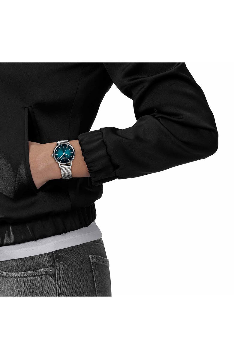 Tissot Everytime Mesh Strap Watch, 34mm, Alternate, color, Grey