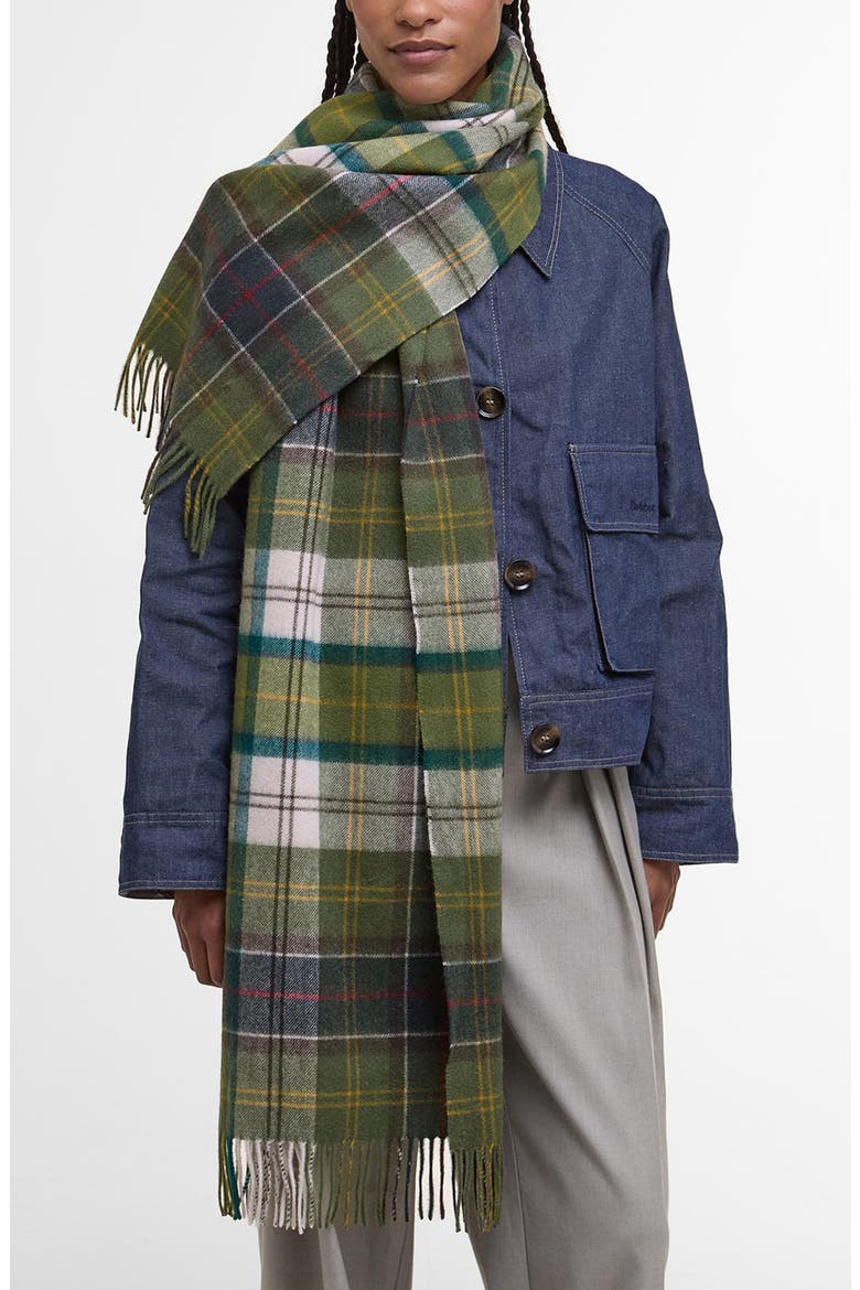 Serena Tartan Lambswool Scarf, Main, color, CLASSIC/ANCIENT