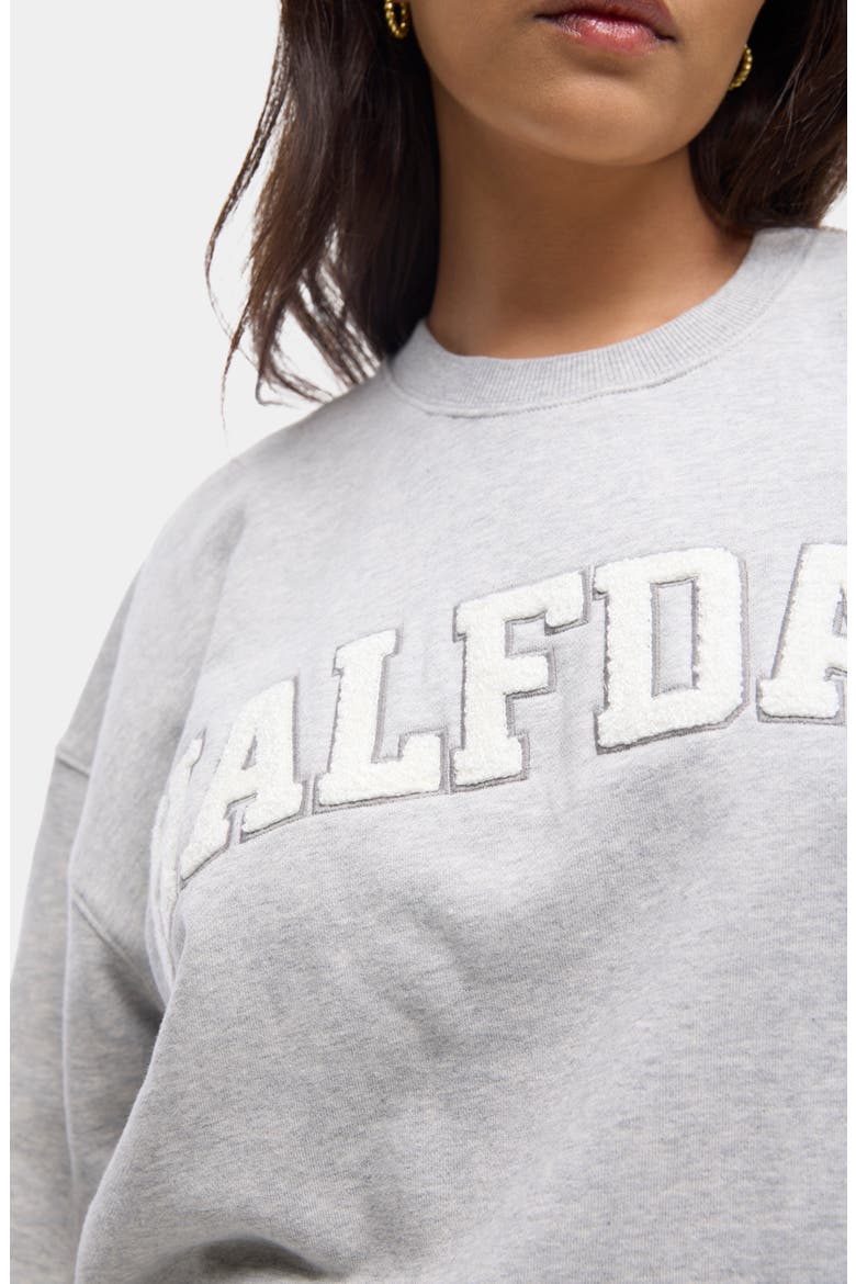 Cotton Graphic Sweatshirt, Alternate, color, HEATHER GREY