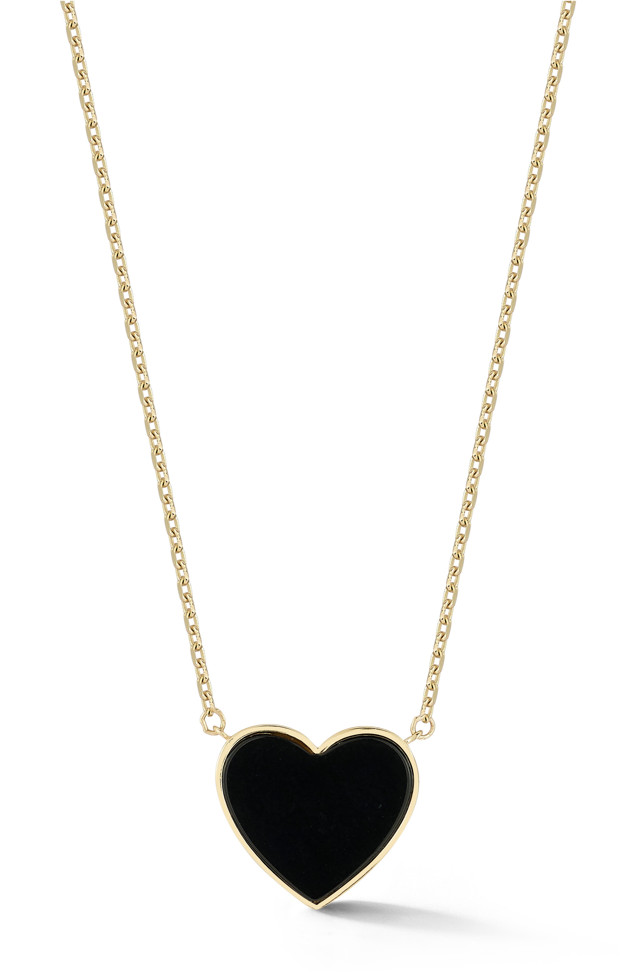Ember Fine Jewelry Onyx Heart Pendant Necklace