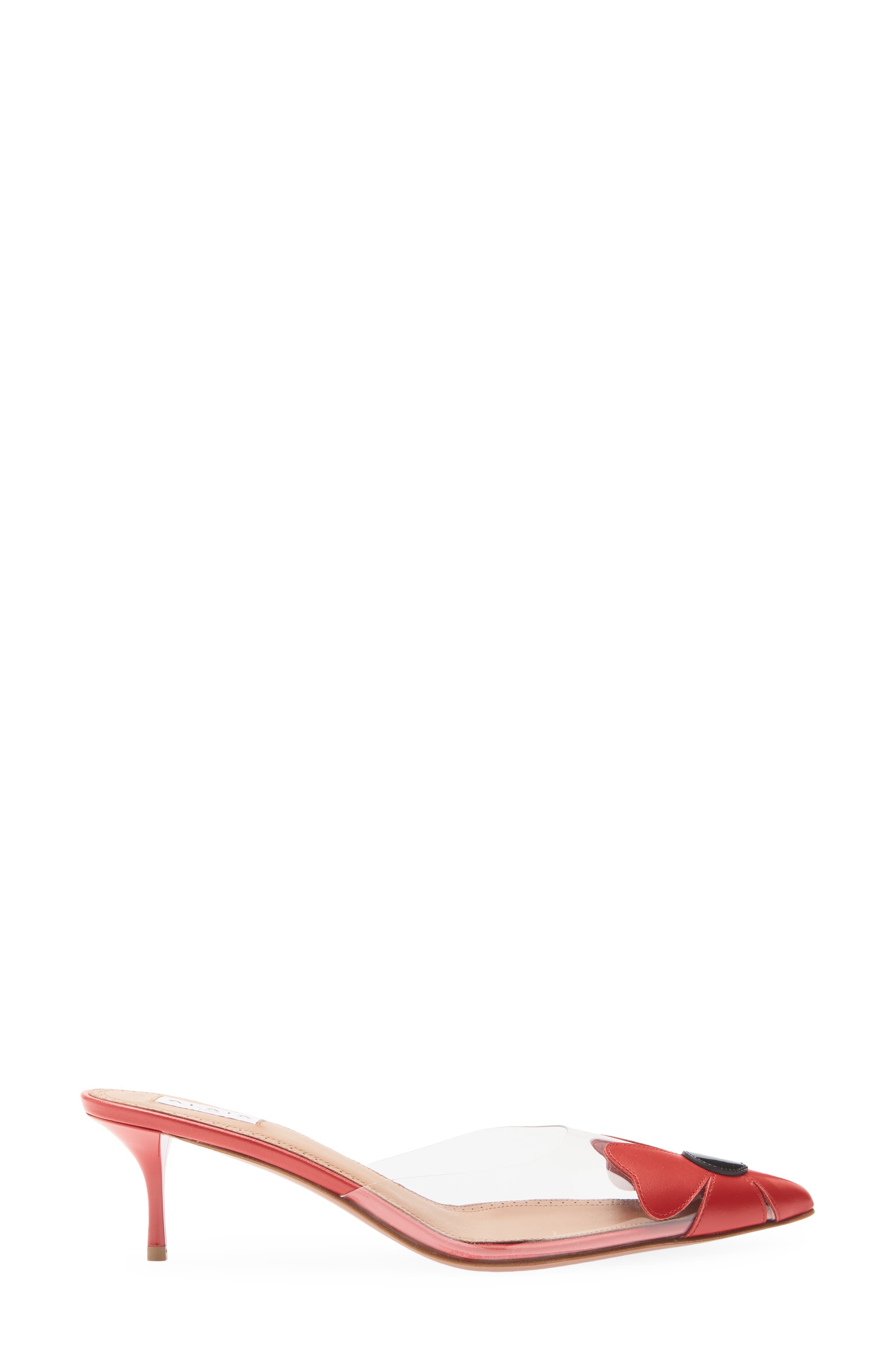 Bloom Kitten Heel Mule, Alternate, color, ROUGE VIF-NOIR