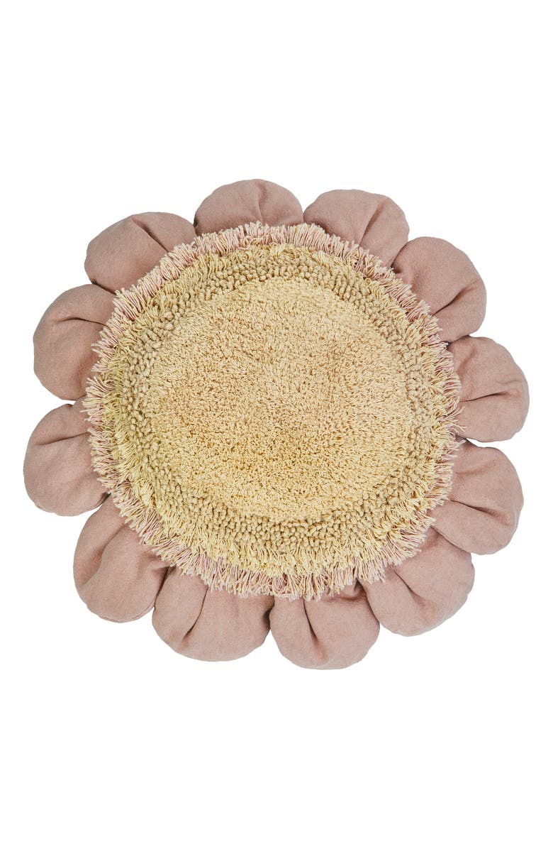 Lorena Canals Daisy & Detachable Bee Floor Cushion, Main, color, Blush