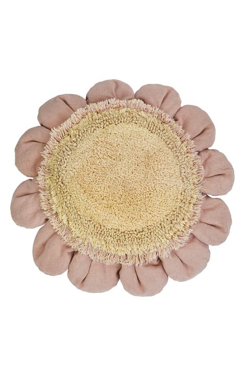 Daisy & Detachable Bee Floor Cushion