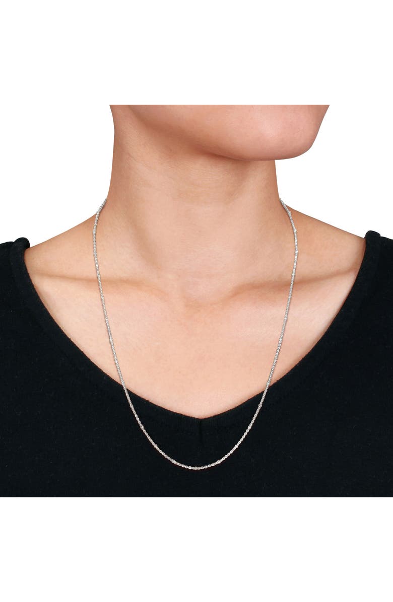 DELMAR Saturno Bead Station Necklace, 2.1mm, Alternate, color, 