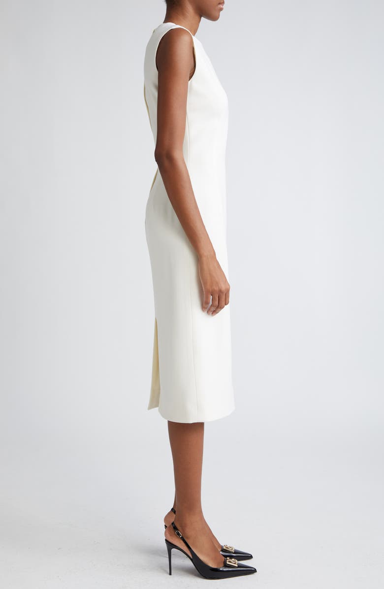 Dolce&Gabbana Sleeveless Stretch Wool Sheath Dress, Alternate, color,