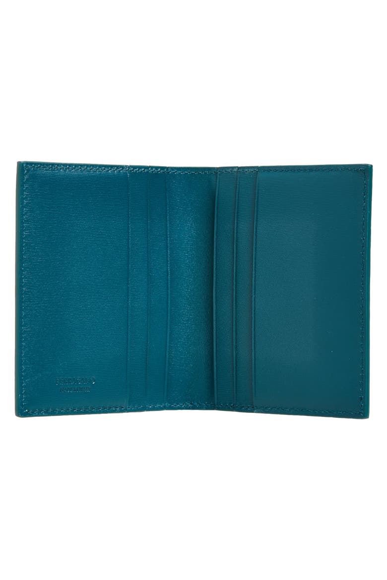 Florence Tall Classic Leather Bifold Wallet, Alternate, color, TITANIC BLUE NERO