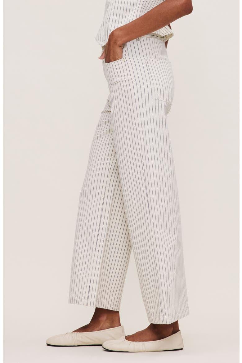 Hepburn Stripe High Waist Ankle Wide Leg Jeans, Alternate, color, SEASHELL STRIPE