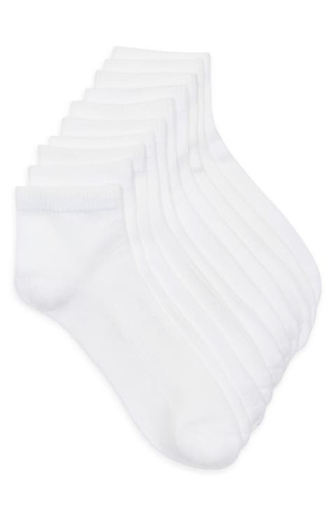 5-Pack Pillow Sole Ribbed Quarter Socks