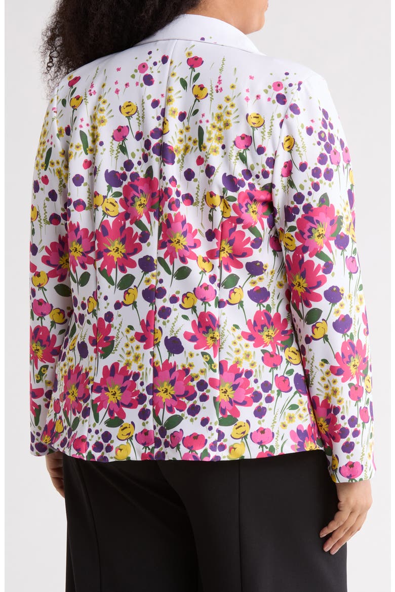 Botanical Floral Print Notch Lapel Blazer, Alternate, color, FLOWER FIELDS