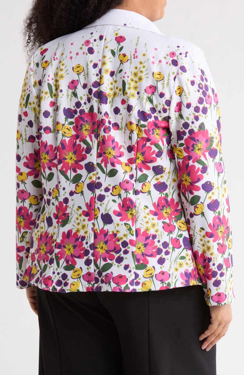BY DESIGN Botanical Floral Print Notch Lapel Blazer, Alternate, color, 