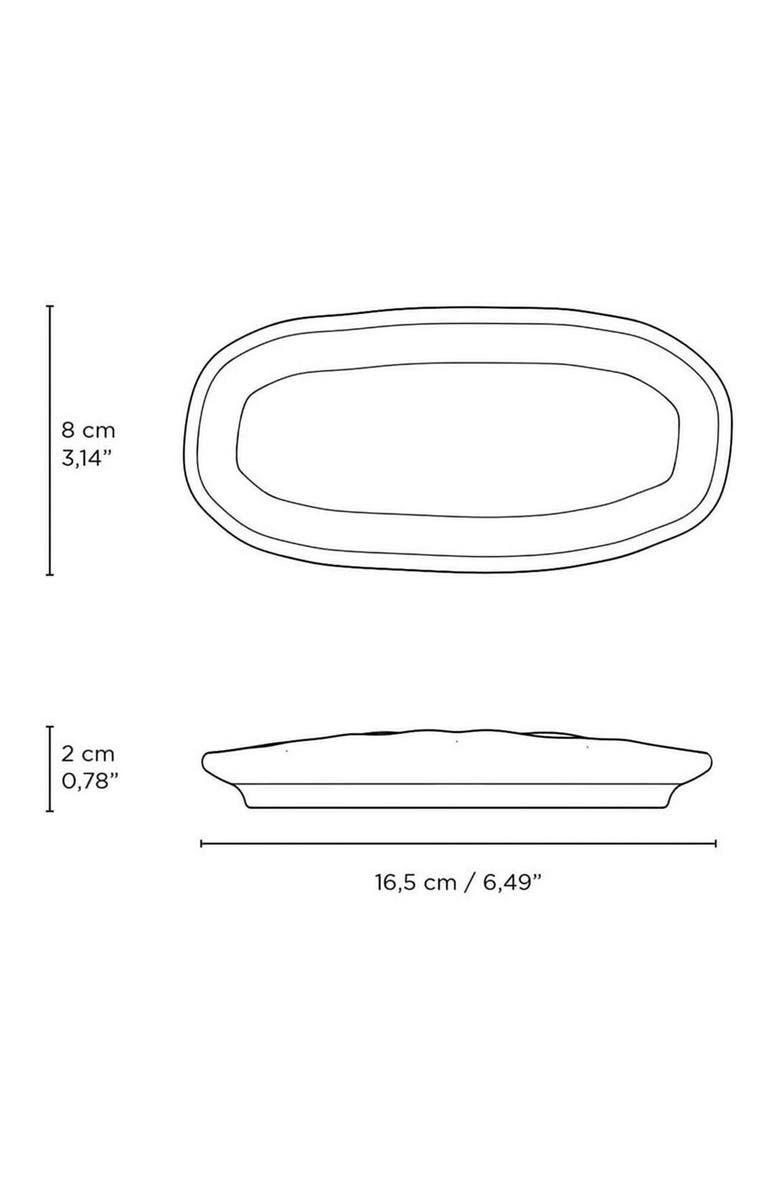 Porto Brasil Shallow Organic Oval Platter Mini Set of 4, Alternate, color, Dust
