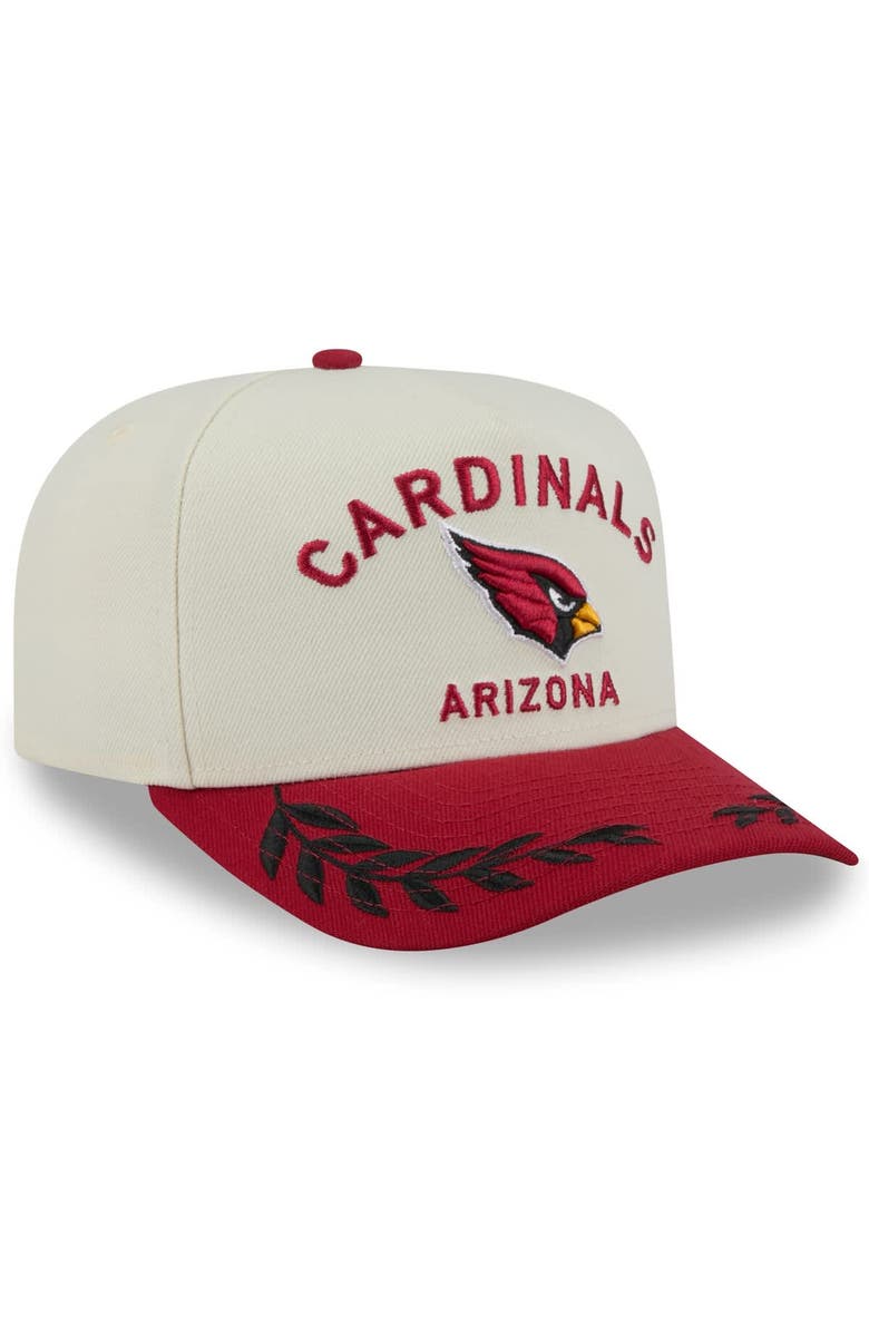 New Era Men's New Era  Cream/Cardinal Arizona Cardinals 2025 NFL Draft A-Frame 9FIFTY Snapback Hat, Alternate, color, 