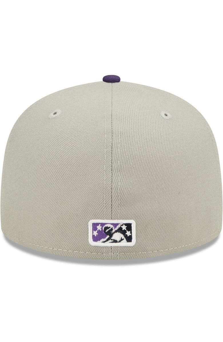 New Era Men's New Era Gray Fort Myers Mighty Mussels Authentic Collection Team Alternate 59FIFTY Fitted Hat, Alternate, color, Gray