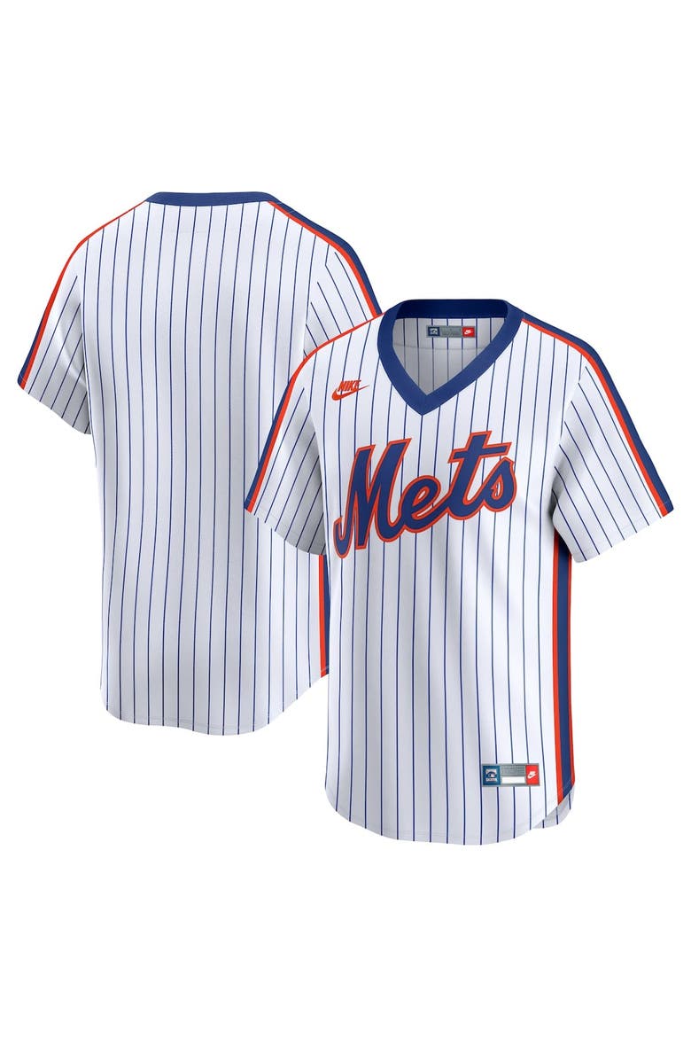 Men's Nike White New York Mets Throwback Cooperstown Collection Limited Jersey, Main, color, White