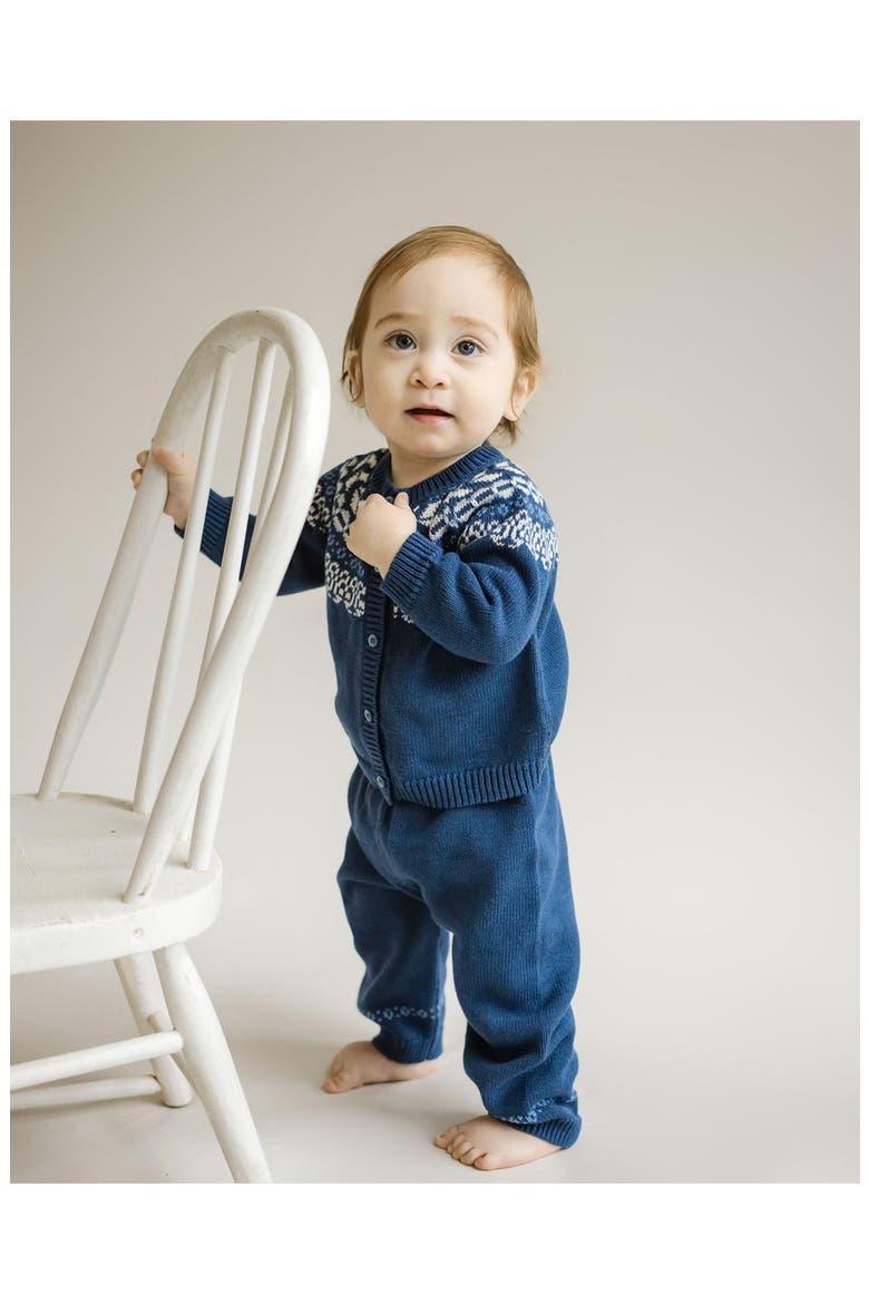 Fair Isle Pant Set for Infant, Alternate, color, Blue Multi