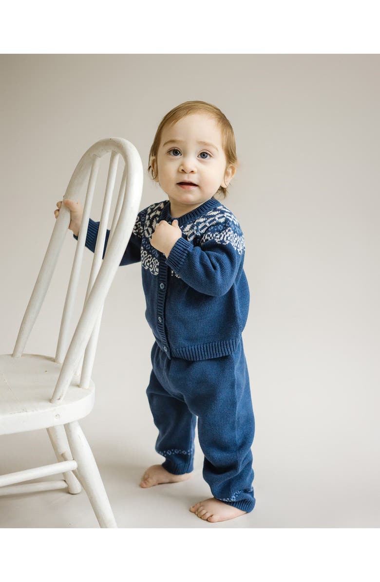 Cuclie Fair Isle Pant Set for Infant, Alternate, color, Blue Multi