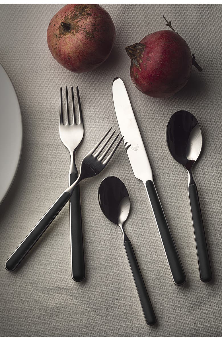 Mepra Fantasia Flatware Set - 43 Pieces, Alternate, color, Black